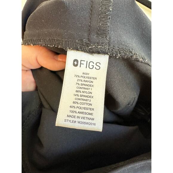 Figs Scrub Pants Joggers Maternity Technical Collection Small Black Stretch - Picture 11 of 12